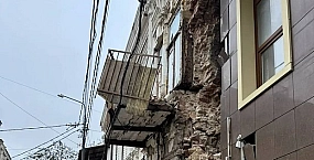 В центре Ростова-на-Дону обрушилась стена жилого дома