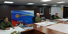 Белоусов проверил работу группировки войск «Запад»